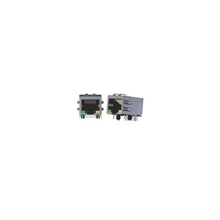 Abracon Modular Connectors / Ethernet Connectors Rj45 Jack W/Mag 1X1 100Base-T ARJM11A1-009-AB-EW2